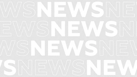 Horizontal animated 4K video on transparent background. News Stock Footage 256050863