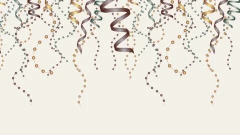 Horizontal Animated Carnival Festive Background Stock Footage 307135887