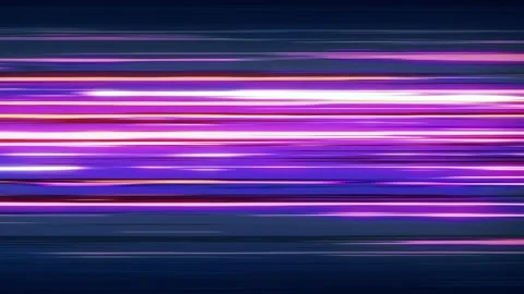 Horizontal Anime Speed Lines. Fast speed neon glowing flashing lines streaks, 4K Stock Footage