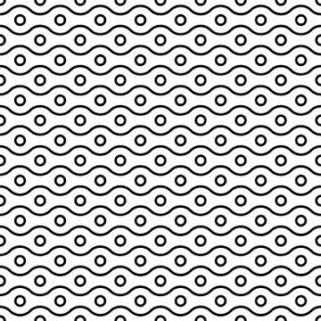Horizontal arrangement of geometric shapes. Vector illustration Stock Illustration