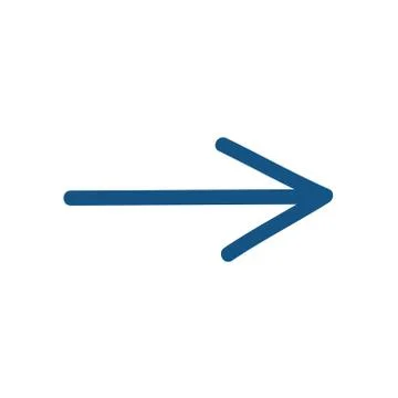 The horizontal arrow points to the left or right, classic blue color. icon Stock Illustration