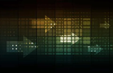 Horizontal arrows Stock Illustration