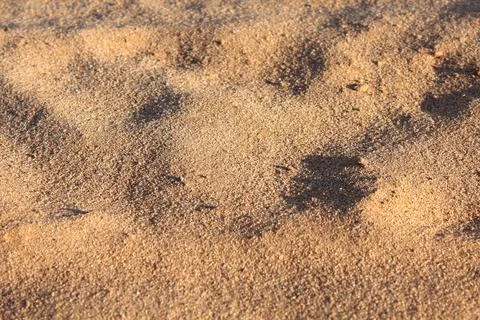 Horizontal background and texture of gold sand Stock Photos