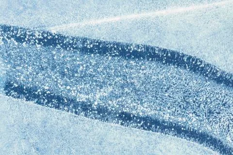 Horizontal background of blue ice Foto stock