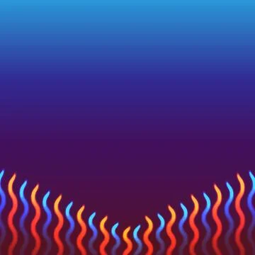 Horizontal background. Vector illustration with stylized flame Stock Illustration