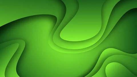 Horizontal banners paper cut waves abstract background. Stock Illustration