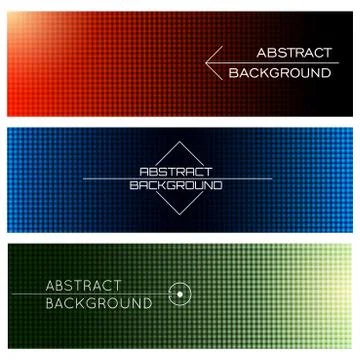 Horizontal Banners Set Stock Illustration