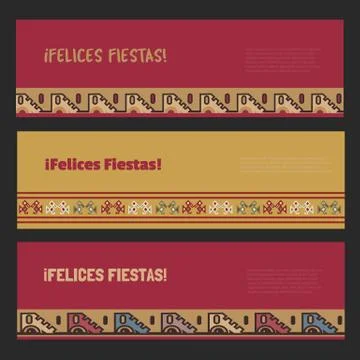 Horizontal Banners set Stock Illustration