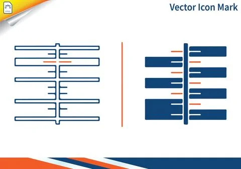Horizontal bar chart for data visualization progress tracking. 스톡 일러스트