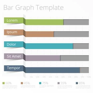 Horizontal Bar Chart Stock Illustration