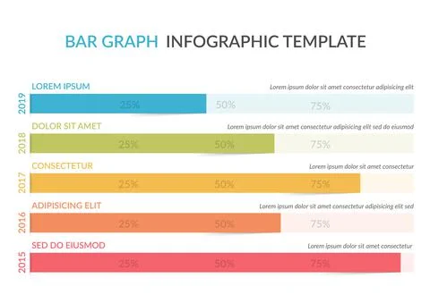 Horizontal Bar Chart Stock Illustration