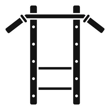 Horizontal bar icon simple vector. Sport lifestyle Stock Illustration
