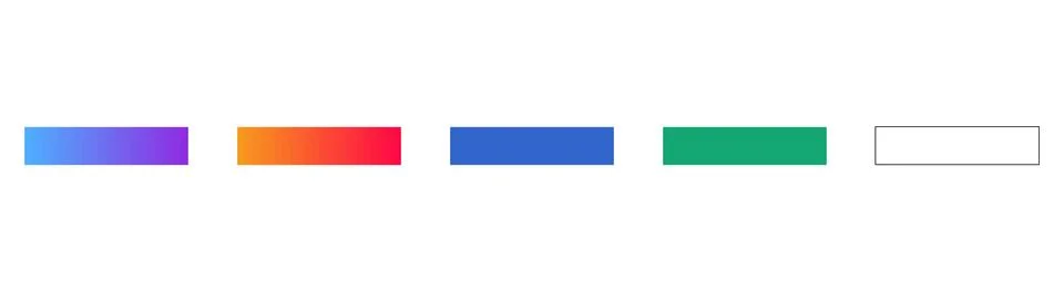 Horizontal Bar UI Elements Set Stock Illustration