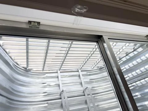 Horizontal Basement Egress Window View Stock Photos