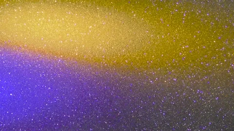 Horizontal beams of light of different colors flash Stock-Footage 211718286