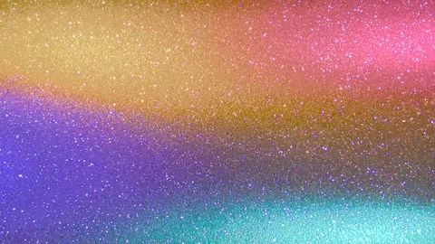 Horizontal beams of light of different colors flash Stock-Footage 211718346