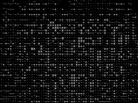 Horizontal black and white computer symbols texture background Stock-Illustration