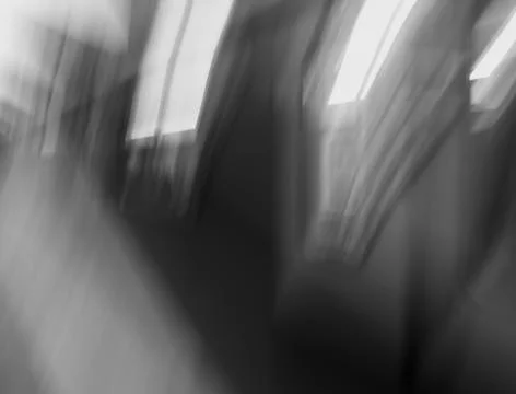 Horizontal black and white shutter blur background Stock Illustration