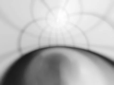 Horizontal black and white virtual dome illustration background 스톡 일러스트