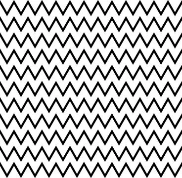 Horizontal black and white zigzag stripes pattern. Geometric repeating patter Stock Illustration