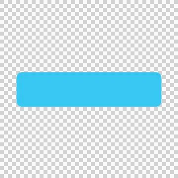 Horizontal Black Rectangle With Rounded Corners On White Illustrazione stock