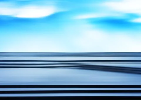 Horizontal blank empty pure white dramatic stairs business abstr Stock Illustration