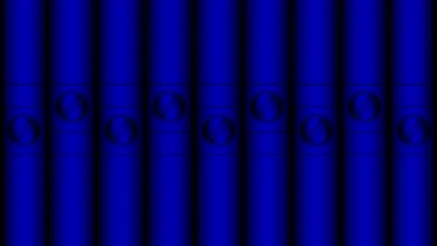 Horizontal blue gate animation Stock Footage 254792579