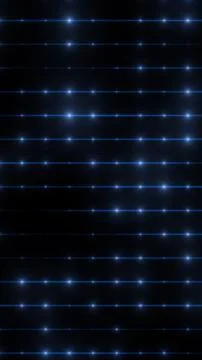 Horizontal blue light lines with glowing points on a dark background, sugge.. Stock Illustration