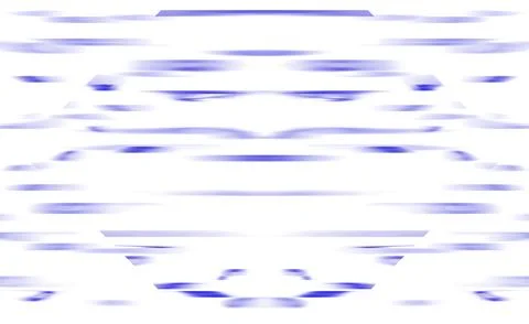 Horizontal blue motion blur waves, symmetrical abstract light background, i.. Stock-Illustration