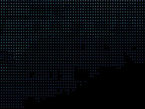 Horizontal blue pixel dots illustration background Stock Illustration
