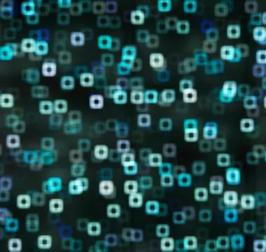 Horizontal blue square bokeh blured abstraction backdrop イラスト素材