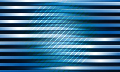 Horizontal blue stripes abstract background. shiny gradient blue background. Stock Illustration