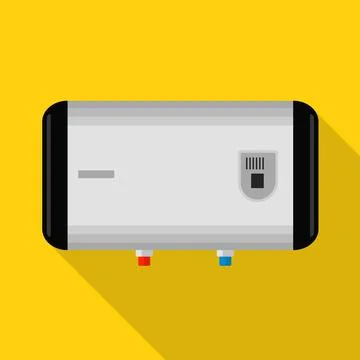 Horizontal boiler icon, flat style Ilustración de archivo