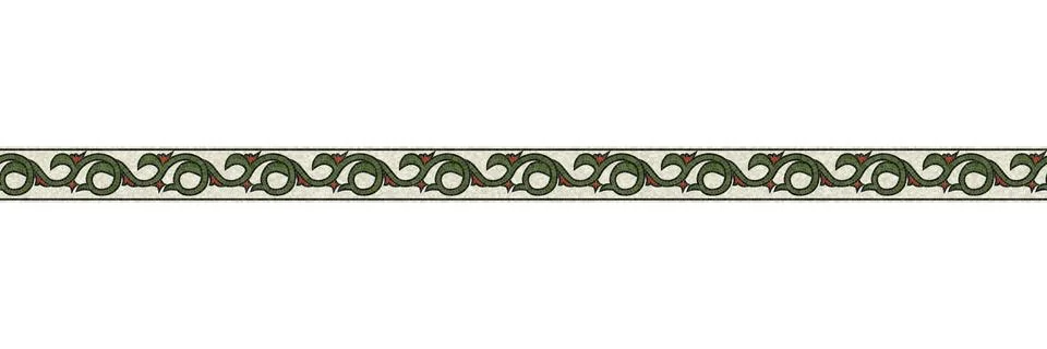 Horizontal border mosaic tiles, vector pattern 스톡 일러스트