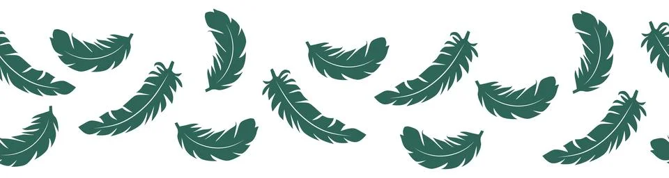 Horizontal border, set Magic and heavens seamless pattern, with magical ele.. Stock Illustration