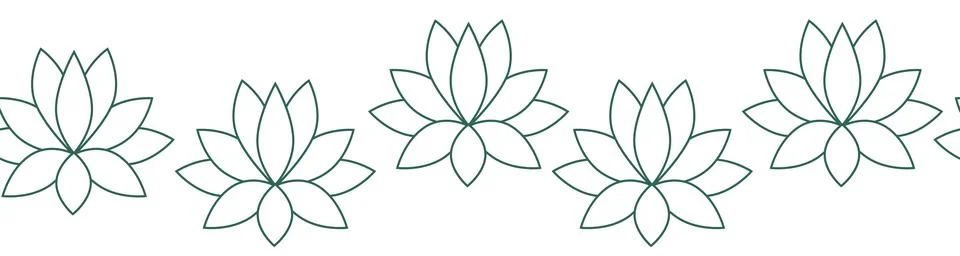 Horizontal border, set Magic and heavens seamless pattern, with magical ele.. Illustrazione stock