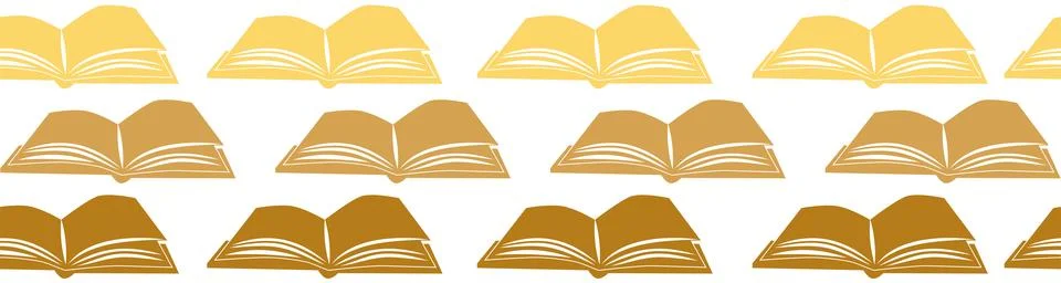 Horizontal border, set Magic and heavens seamless pattern, with magical eleme Illustrazione stock