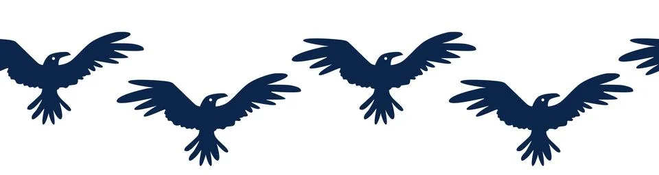 Horizontal border, set Magic and heavens seamless pattern, with magical eleme 스톡 일러스트