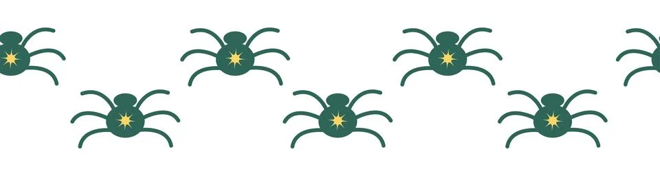 Horizontal border, set Magic and heavens seamless pattern, with magical eleme Ilustração Stock