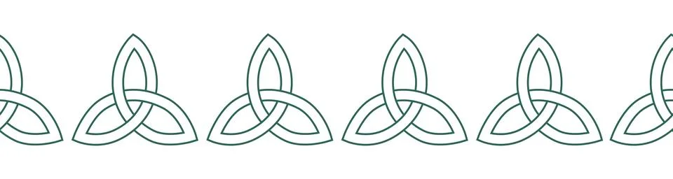 Horizontal border, set Magic and heavens seamless pattern, with magical eleme Illustrazione stock