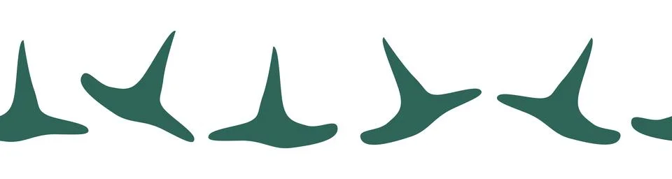 Horizontal border, set Magic and heavens seamless pattern, with magical eleme Stock Illustration