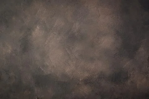 Horizontal brown concrete background with dark scuffs. Stock Photos