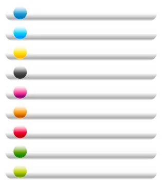 Horizontal button, banner background with blank space. Rounded rectangle bann Stock Illustration