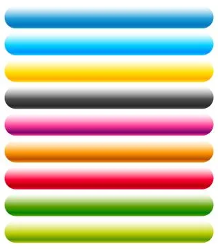 Horizontal button, banner background with blank space. Rounded rectangle bann Stock Illustration