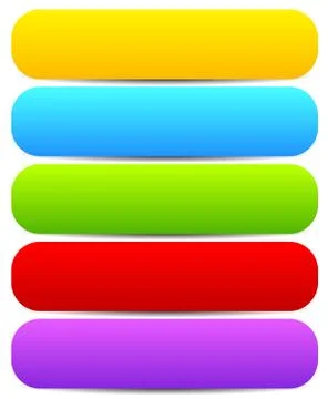 Horizontal buttons with blank space, rounded colorful button, banner backgrou Ilustración de archivo