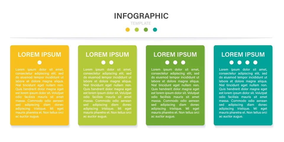 Horizontal chart for business presentations that is commonly with steps. Stock Illustration