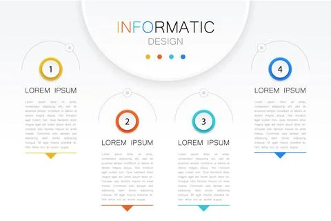 Horizontal chart for business presentations that is commonly used to display. 库存插图