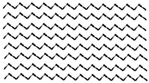 Horizontal chevron line pattern, geometric ornament, doodle zig zag pattern Stock Illustration