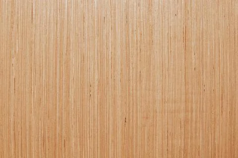 Horizontal close up overhead view of a smooth light brown plywood board tex.. Stock Photos