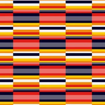 Horizontal color lines seamless pattern Stock Illustration